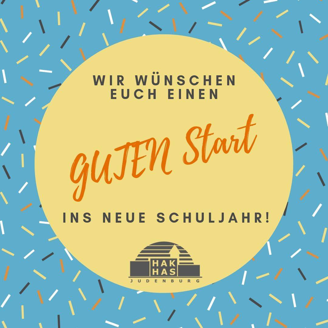 Wir wünschen allen einen schönen Schulstart!