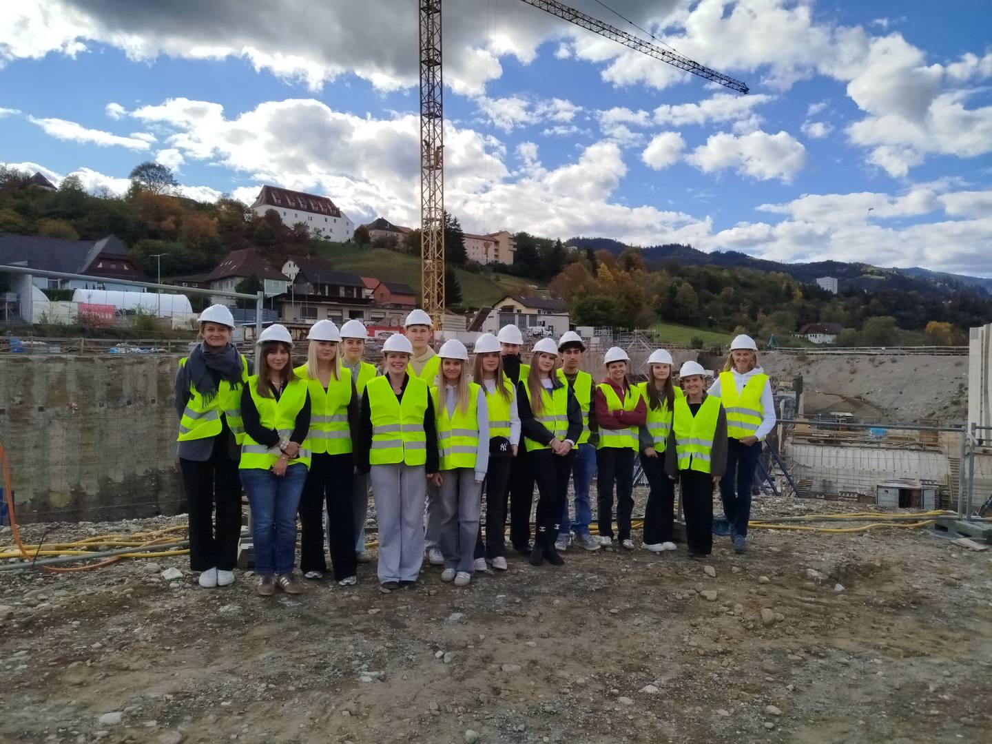Exkursion der Klasse 4BK zum Bauprojekt „Stadtkraftwerk Judenburg“ 