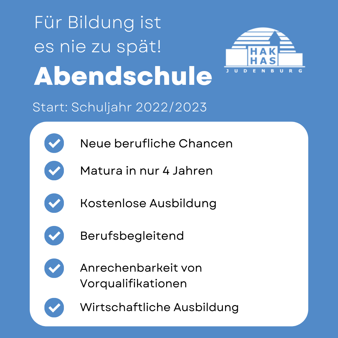 Anmeldung Abendschule